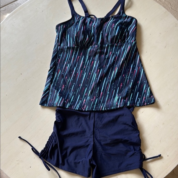 -*NWT - YONIQUE TANKINI SWIMSUIT (sz med) - Picture 1 of 7